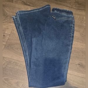 Wrangler Girls Dark Blue Pull-On Bellbottom Jeans